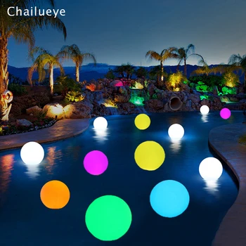 Diaľkové Ovládanie RGB LED Plávajúce Bazén Loptu svetlo Vonkajšie Záhrada Krajiny Trávnik Svetlo osvetlený Bar stolná Lampa