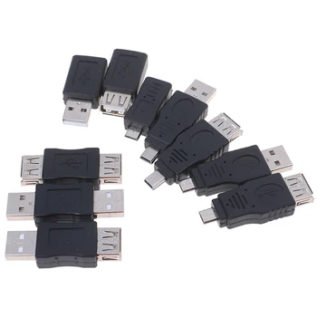 10pcs/set OTG USB Mužov a Žien Micro USB, Mini Meniča Adaptér Prevodník USB Adaptér, Počítač, Mobilný Telefón Rozhranie Zariadenia