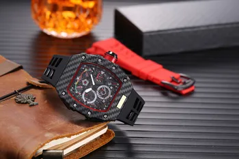 2020 Automatický dátum sledovať limited edition pánske hodinky top značky luxusné full-featured quartz hodinky silikónové popruh