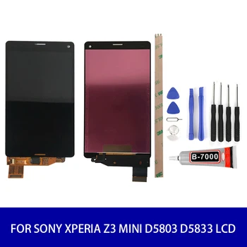 Pre SONY Xperia Z3 mini D5803 D5833 LCD Displej s Dotykovým displejom Digitalizátorom. Montáž
