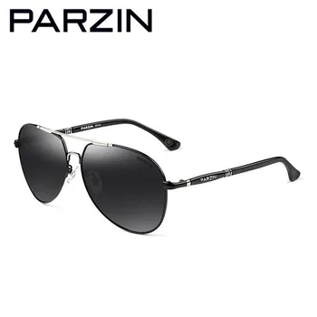 PARZIN slnečné Okuliare Mužov Polarizované Muž Slnečné Okuliare Značky Dizajnér Odtiene Čiernej S Box 8033