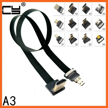 A3 FPV Micro Mini 90 stupňov Adaptér 5 cm-80 cm FPC Páse s nástrojmi Plochý Kábel HDMI Ihrisku 20kolíkový