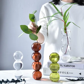 Kvet usporiadanie nádoby jednoduché hydroponics loptu sklo art ornament factory veľkoobchod crystal ball bublina váza