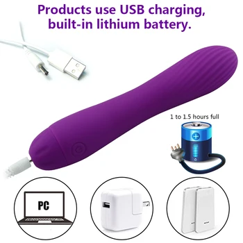 G-Spot Vibrátor, Dildo USB Nabíjateľné Silikónové Vibrátory Ženskej Pošvy Clitori Análny Vibračný Masér Dospelých, Sexuálne Hračky Pre Ženy