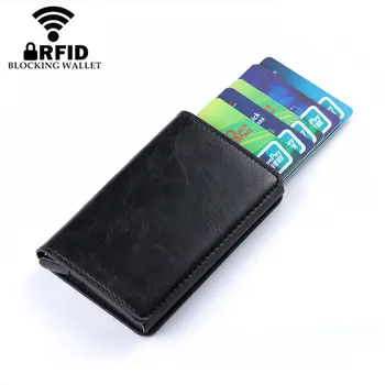 ZOVYVOL RFID Peňaženky ID Karty Prípade Hliníka Cestovné Kabelku Business Kreditnej Karty Držiteľ Peňaženky Unisex Kovové Blokovanie Peňaženky