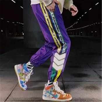 2019 Lete Joggers Hip Hip Nohavice Hviezda Tlač Mužov Harajuku Sweatpant Streetwear Módy Bežné Trati Nohavice Potu Nohavice Biele