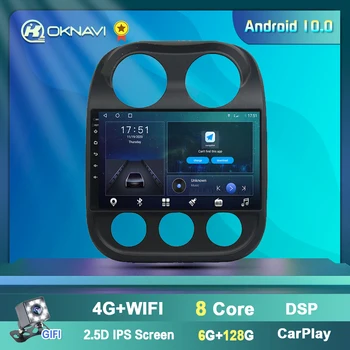 Auto Radio Na Jeep Compass 2010-2016 GPS Navigáciu, Android 10 10 Palcový Stereo Autoradio Multimediálny Prehrávač 2 Din 4G WIFI Žiadne DVD