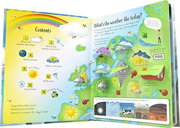 Usborne británie anglický Obrázok Flip Vzdelávania Vzdelávanie knihy deti, baby, Deti Vidieť dovnútra počasie a podnebie viac ako 100 klapky