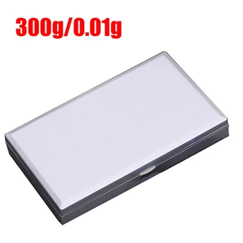 Presné Digitálne Váhy AAA Batérie Pre Zlaté Šperky Hmotnosť Elektronické Rozsahu 100 g/200 g/300 g/0.01 g 138*75*18 mm Okt#1