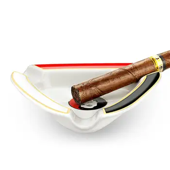 Guevara Domáce Prenosné Keramické Cigaru Popolník Luxusný 3 Držiteľ Tabaku Cigaretu Popolník Držiteľ Zvyšok Držiteľ Cigaru Popola Zásobník Darček