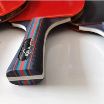 Profesionálne obojstranné gumy Stolný Tenis Raketa Set so 4 ping pong pádla + 1 net pingpong bat