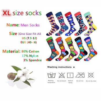 Pánske Ponožky Nové Vianočné Darčeky Darčeka Bavlnené Ponožky Bežné Farebné Business Koberčeky Klasické Ponožky Mužov