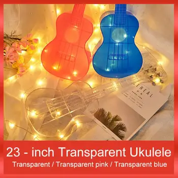 23 Palec 4 Reťazce Koncert Drumbľa Transparentného Materiálu PC Neoddeliteľnou Unibody Ľahký Candy Farebné Gitara