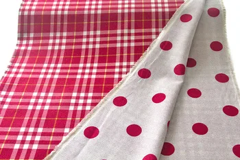 Pol-Metra Japonský Bavlna, Ľan Tkaniny Plátno Obojstranné Textílie Patchwork Textílie Kontroly vzor