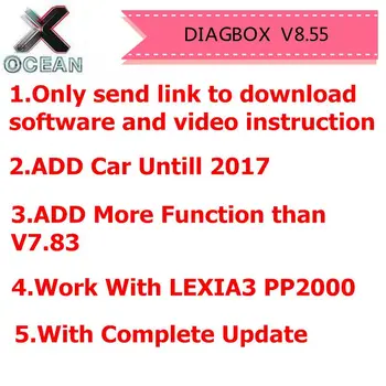 Diagbox V8.55 V7.83 Úplnú Aktualizáciu Pre Lexia3 PP2000 lexia-3 Diagbox 8.55 Pridať Auto Do Roku 2017 Diagnostických Pre Citroen/pre Peogeot