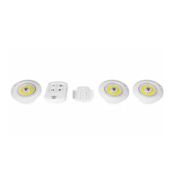 Interiérové LED reflektor nastaviť, kuchyňu, kúpeľňu strop šatník 3 LED pack s bezdrôtový ovládač s lepidlo fixer