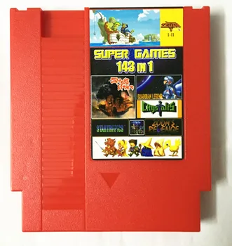 NES 143 1 hra kazety, Earthbound FinalFantasy123 Faxanadu TheZelda12 Megaman123456 Turtles1234 Kirby'sAdventure