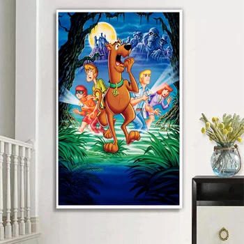 Diamond Maľovanie 5D Cartoon Scooby Doo DIY Diamond Výšivky Predaj Domova Dieťa Darček Plný Vrták Námestie