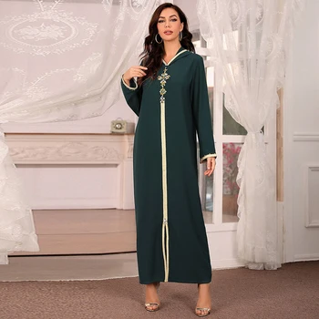 Abaya Dubaj Turecko Moslimskou Módne Šaty, Hidžáb Islam Oblečenie Afriky Dlhé Šaty Pre Ženy, Župan De Moda Musulman Djellaba Femme