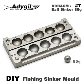 Adygil DIY Rybárske Loptu Záťaže Plesne ADBASM/#7 Loptu Záťaže 85 g 6 Dutín