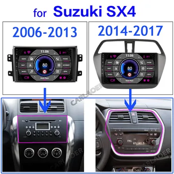 2 din Android gps Pre Suzuki SX4 2006 2007 2008 2009 2010 2011 2012 2017 2Din autorádia magnetofón Stereo WIFI Auto dvd Prehrávač